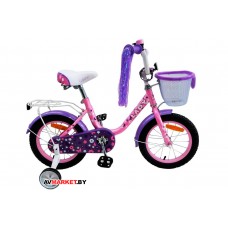 Велосипед дет двухкол мод LADY с корзинкой LAD-16 роз Китай
