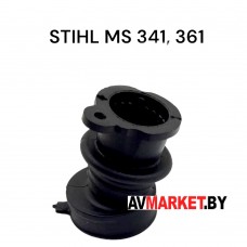 Патрубок (впускной коллектор, колено) карбюратора Stihl MS 341 361 аналог 11351412200 Китай 210202