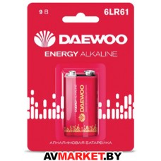 Батарейка 6LR61 9V alkaline BL 1 шт. DAEWOO ENERGY 5029729 Китай 