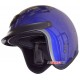 Шлем X 70 58 размер Компакт с козырьком без стекла белый/синий/серебристый/бургундия