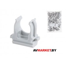 Крепеж-клипса для трубы ПВХ/ПНД 20мм (100шт) ЮПИТЕР Россия JP3120-02