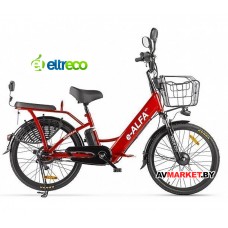 Велогибрид (электровелосипед) Eltreco Green City E-Alfa new красный-2155 022301-2155 РФ/Китай