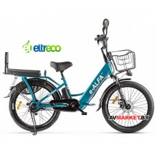 Велогибрид (электровелосипед) Eltreco Green City E-Alfa Fat голубой-2166 022302-2166 РФ/Китай