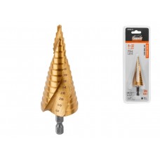 Сверло по металлу ступенчатое 4-32 мм HSS TIN GEPARD Китай GP0304-32