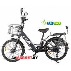 Велогибрид (электровелосипед) Eltreco Green City E-Alfa new коричневый-2153 022301-2153 РФ/Китай