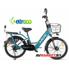 Велогибрид (электровелосипед) Eltreco Green City E-Alfa new сине-серый мат-2401 022301-2401 РФ/Китай