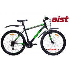 Велосипед горный Aist Quest 26" (16 черно-зеленый) 2019 4810310005406