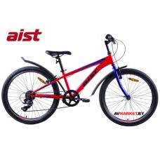 Велосипед 24" двухкол для подростков Aist Rocky Junior 1.0 красно-синий 2019 4810310005314