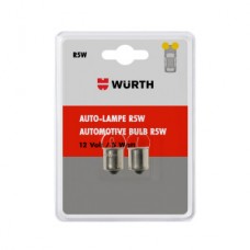 Автолампа Wurth тип R5W 12V 5W BA15S 2 шт в блистере Литва 07209401
