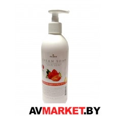 Крем-мыло жидкое "Клубника и йогурт" Cream Soap Premium Quality 0.5л 1601-05 Россия