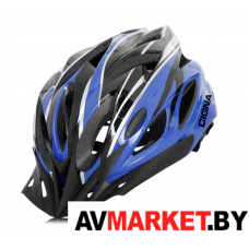 Шлем велосипедный Cigna WT-012 черный/синий 57-61 см L Китай 7287