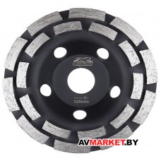 Чашка алмазная 125мм бетон двурядная GEPARD Китай GP0808-125