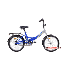 Велосипед дорожный для взрослых Aist Smart 20 1.0 рама складная 1 передача сине-белый 