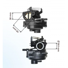 Карбюратор WINZOR для двигателей газонокосилок B&S 592361 Китай CARB-592361