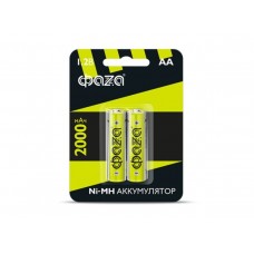 Аккумулятор AA 2000 мАч 1.2В, блистер 2 шт. ФАZA Китай 5002975