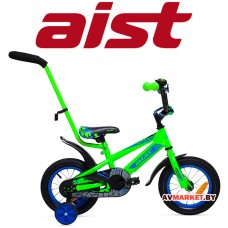Велосипед двухколёсный для детей Aist PLUTO 12" зеленый 4810310000906