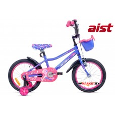 Велосипед двухколесный для детей Aist WIKI 14 ФИОЛЕТ+корзина 4810310000777