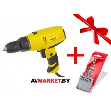 Дрель-шуруповерт MOLOT MDR 1024 в кор. + Акция набор сверл по мет. Wortex в подарок! Китай ЭТН
