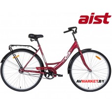 Велосипед дорожный для взрослых 28"-245 ЖЕН вишневый уком. корз. черной 4810310003501 РБ
