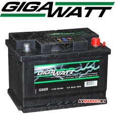 Аккумулятор GIGAWATT 60Ah евр 540A (242*175) 560409054