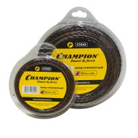 Корд для триммера CHAMPION 2,4 мм*15м витой квадрат Magic Китай C7039