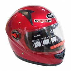 Шлем мотоциклетный пластиковый QSTK CH-802 Red L 59-60 (красный) Китай
