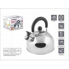 Чайник со свистком нержавеющая сталь 2.5л серия Holiday серебристый металлик PERFECTO LINEA Китай