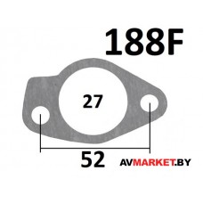 Прокладка карбюратора (головка/переход) 188F 190F 192F Китай FM-SP1145