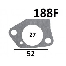 Прокладка карбюратора (карб/переходник фланец) 188F 190F 192F Китай FM-SP1147 03158-GX390