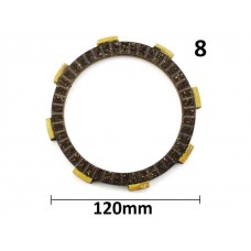 Диск сцепления фрикционный 8 лепестков 120мм SL-186 Китай SL-186-C15