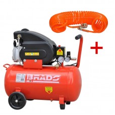 Компрессор воздушный BRADO AR50B + Шланг SKIPER PH02 10м Китай