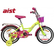 Велосипед двухколёсный для детей Aist LILO 16" желтый 2019 4810310004003 Китай