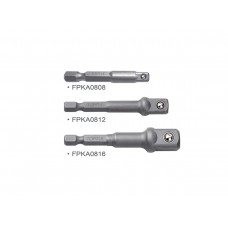 Набор переходников 1/4" под шуруповерт 3ед. 1/4", 3/8", 1/2" TOPTUL Тайвань GAAR0301