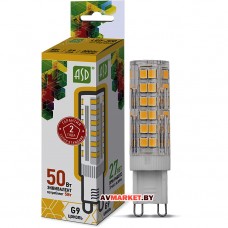 Лампа светодиодная JCD 5Вт 160-260В G9 3000К ASD (4690612004594)
