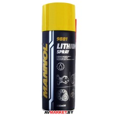 Смазка литиевая аэрозоль Mannol Lithium Spray 9881 400 мл Китай 8121 450мл